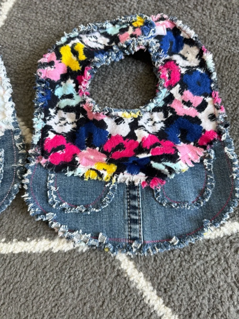 2 Handmade Baby bibs